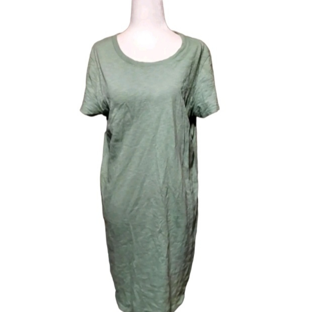 Universal Thread Shirt Dress Medium M Mint Green Short Sleeve Comfort Casual...